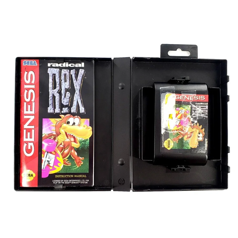 Radical Rex (Sega Genesis, 1994) Authentic Complete Tested & Works